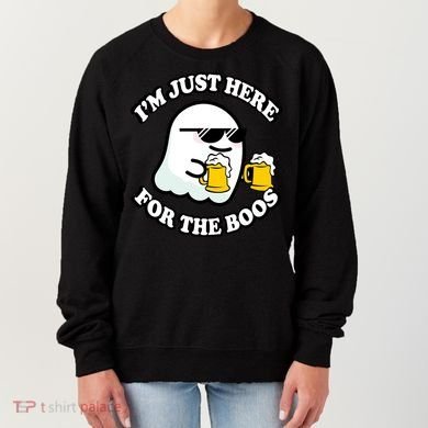 Here For The Boos Funny Halloween Party Women's Sweatshirt