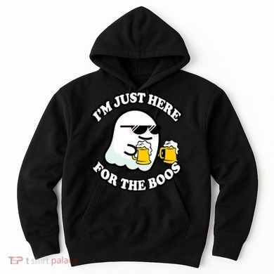 Here For The Boos Funny Halloween Party Hoodie