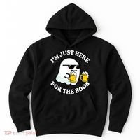 Here For The Boos Funny Halloween Party Hoodie thumb 0
