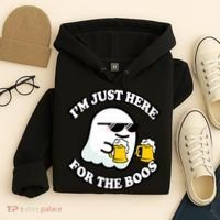 Here For The Boos Funny Halloween Party Hoodie thumb 4