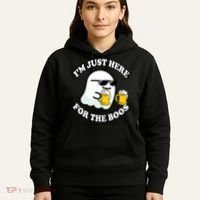 Here For The Boos Funny Halloween Party Hoodie thumb 5