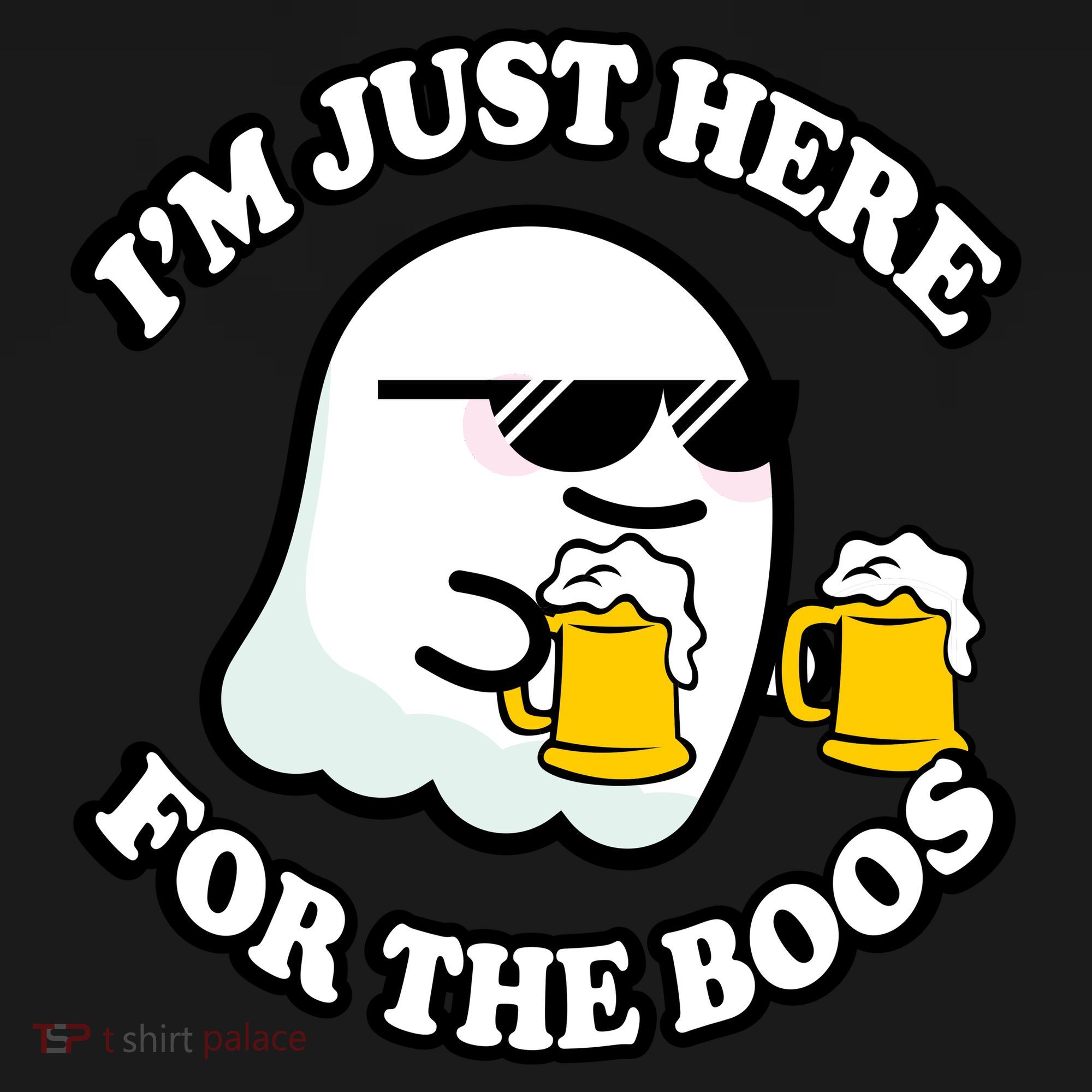 Here For The Boos Funny Halloween Party Apron