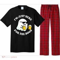 Here For The Boos Funny Halloween Party Pajama Set thumb 0