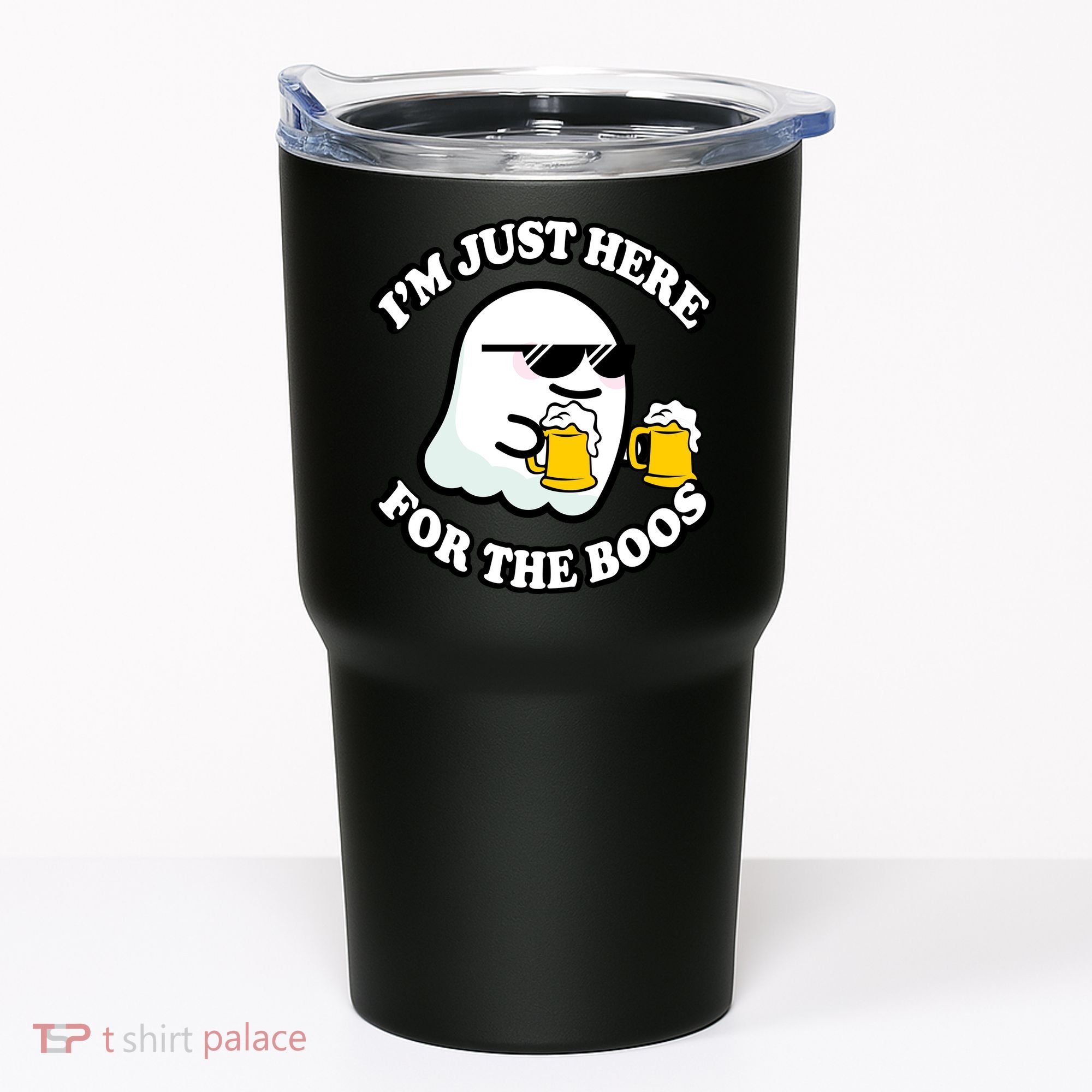 Here For The Boos Funny Halloween Party Tumbler
