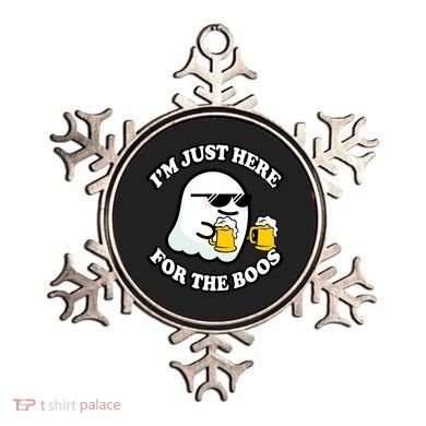 Here For The Boos Funny Halloween Party Ornament