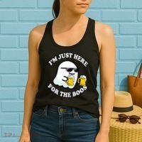 Here For The Boos Funny Halloween Party Women's Tank Top thumb 2