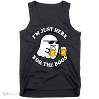 Here For The Boos Funny Halloween Party Tank Top thumb 0