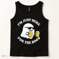 Here For The Boos Funny Halloween Party Tank Top thumb 2