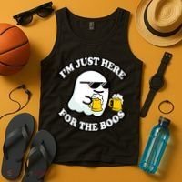 Here For The Boos Funny Halloween Party Tank Top thumb 4