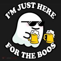 Here For The Boos Funny Halloween Party Kids Sweatshirt thumb 2