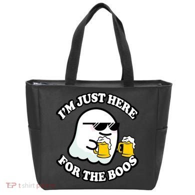 Here For The Boos Funny Halloween Party Tote Bag