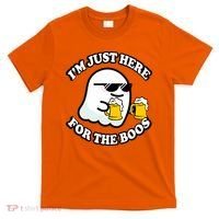 Here For The Boos Funny Halloween Party T-Shirt thumb 0