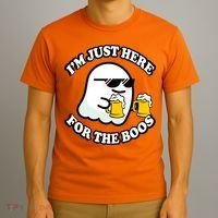 Here For The Boos Funny Halloween Party T-Shirt thumb 3