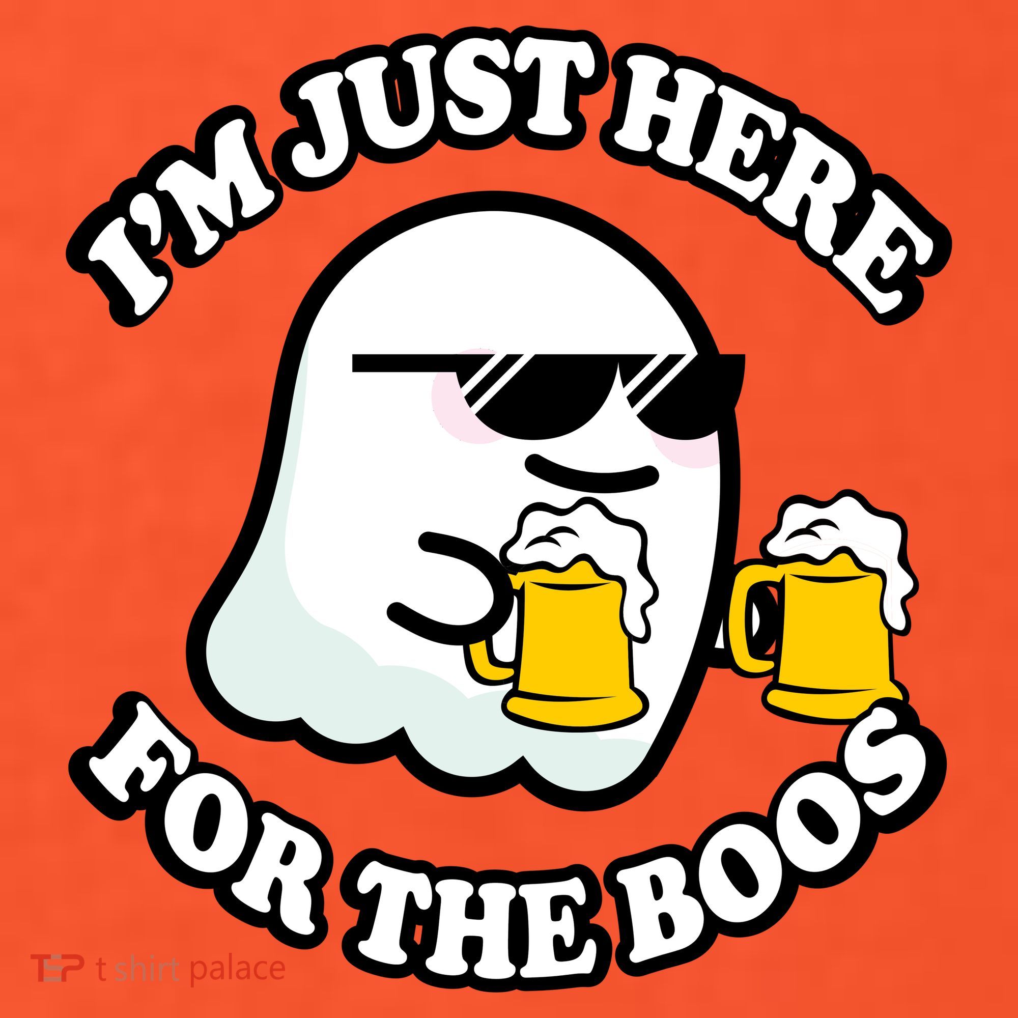 Here For The Boos Funny Halloween Party T-Shirt