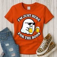 Here For The Boos Funny Halloween Party Women's T-Shirt thumb 3