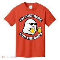 Here For The Boos Funny Halloween Party Kids T-Shirt thumb 0