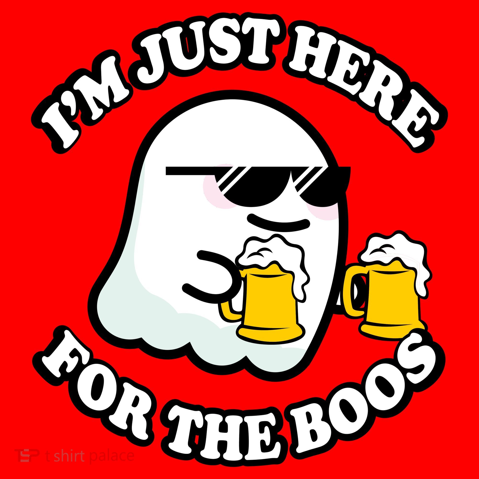 Here For The Boos Funny Halloween Party Santa Hat