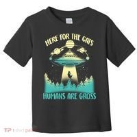 Here For The Cats Humans Are Gross Toddler T-Shirt thumb 0