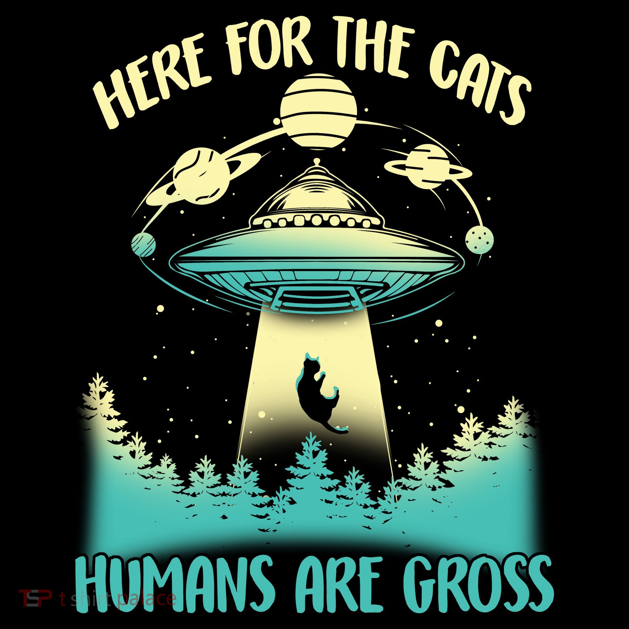 Here For The Cats Humans Are Gross Tote Bag