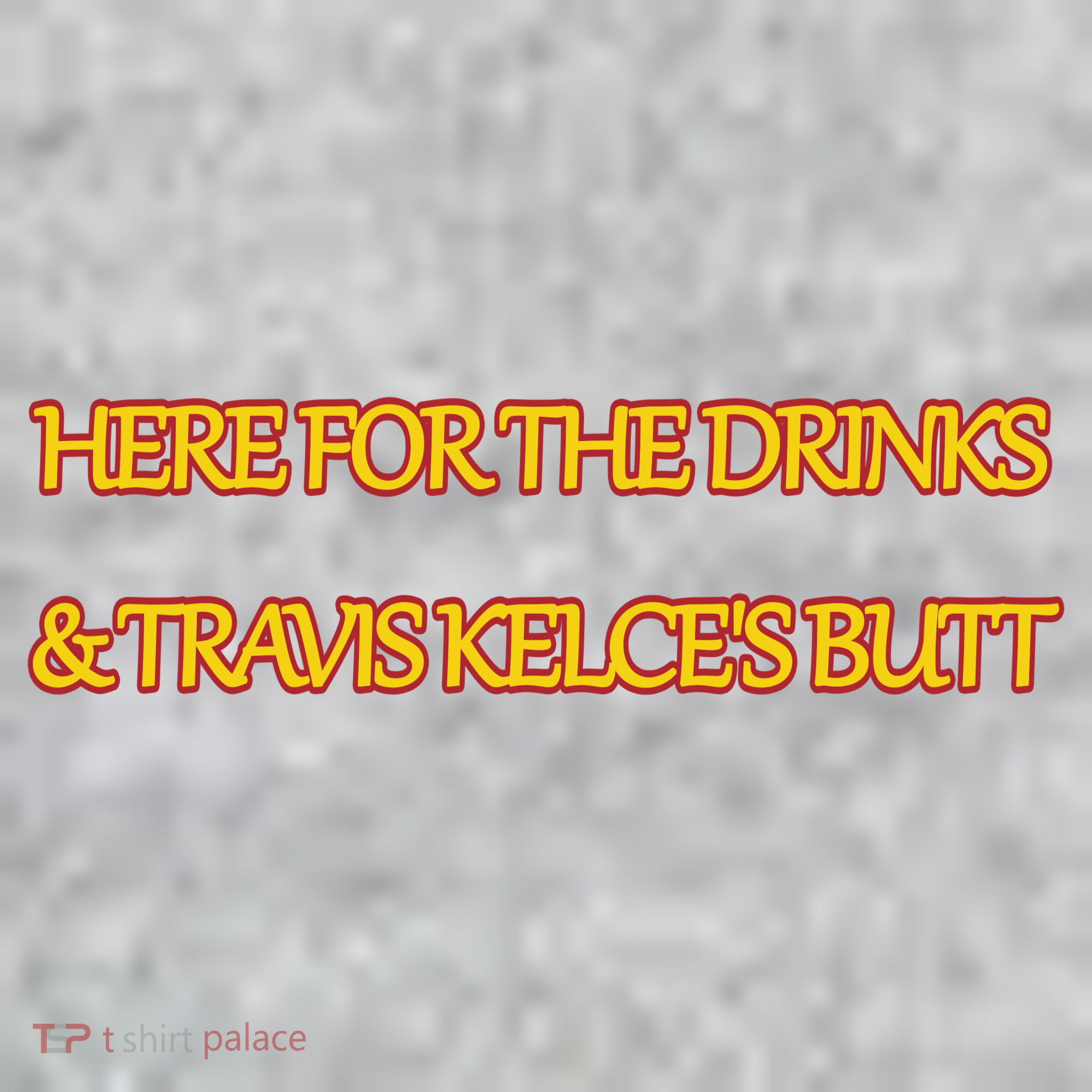 Here For The Drinks Travis Kelce's Butt Kansas City The Baniff Cuffed Pom Beanie