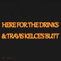 Here For The Drinks Travis Kelce's Butt Kansas City Cooling Performance Crew T-Shirt thumb 4