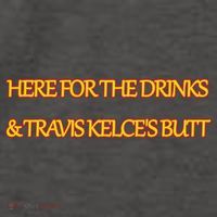 Here For The Drinks Travis Kelce's Butt Kansas City Vector Backpack thumb 2