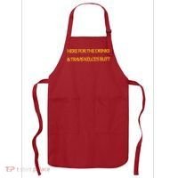 Here For The Drinks Travis Kelce's Butt Kansas City Apron thumb 0