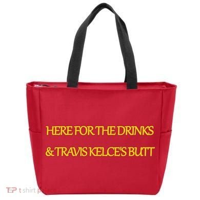 Here For The Drinks Travis Kelce's Butt Kansas City Tote Bag