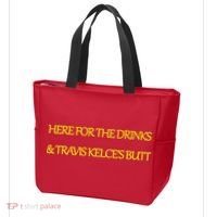 Here For The Drinks Travis Kelce's Butt Kansas City Tote Bag thumb 3