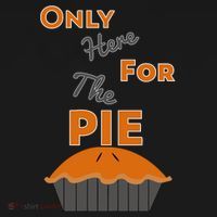 Here For The Pie Funny Thanksgiving USA-Made Doggie Bandana thumb 2