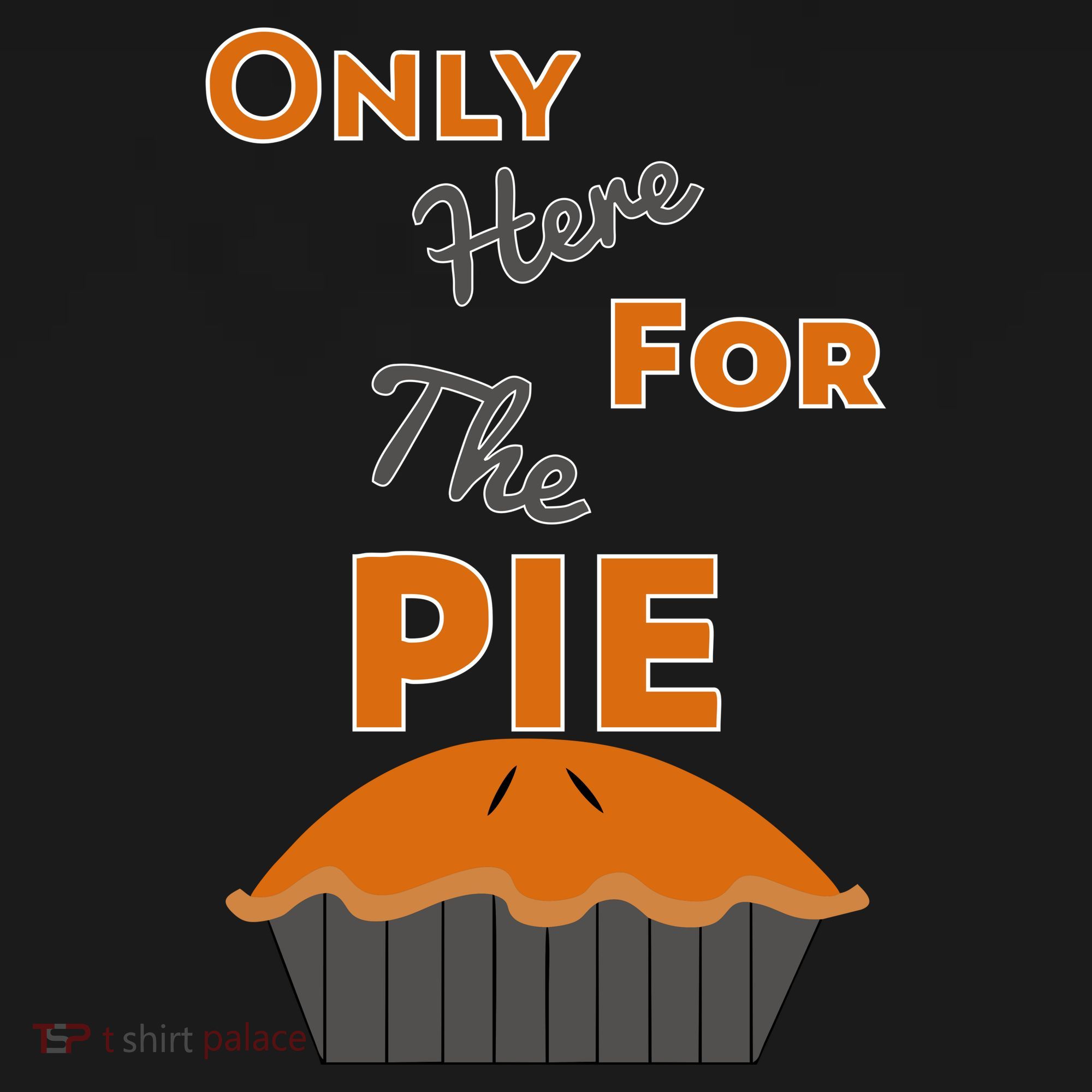 Here For The Pie Funny Thanksgiving USA-Made Doggie Bandana