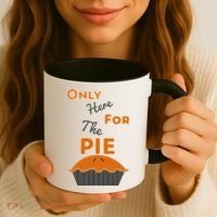 Here For The Pie Funny Thanksgiving Coffee Mug thumb 3