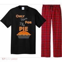 Here For The Pie Funny Thanksgiving Pajama Set thumb 0
