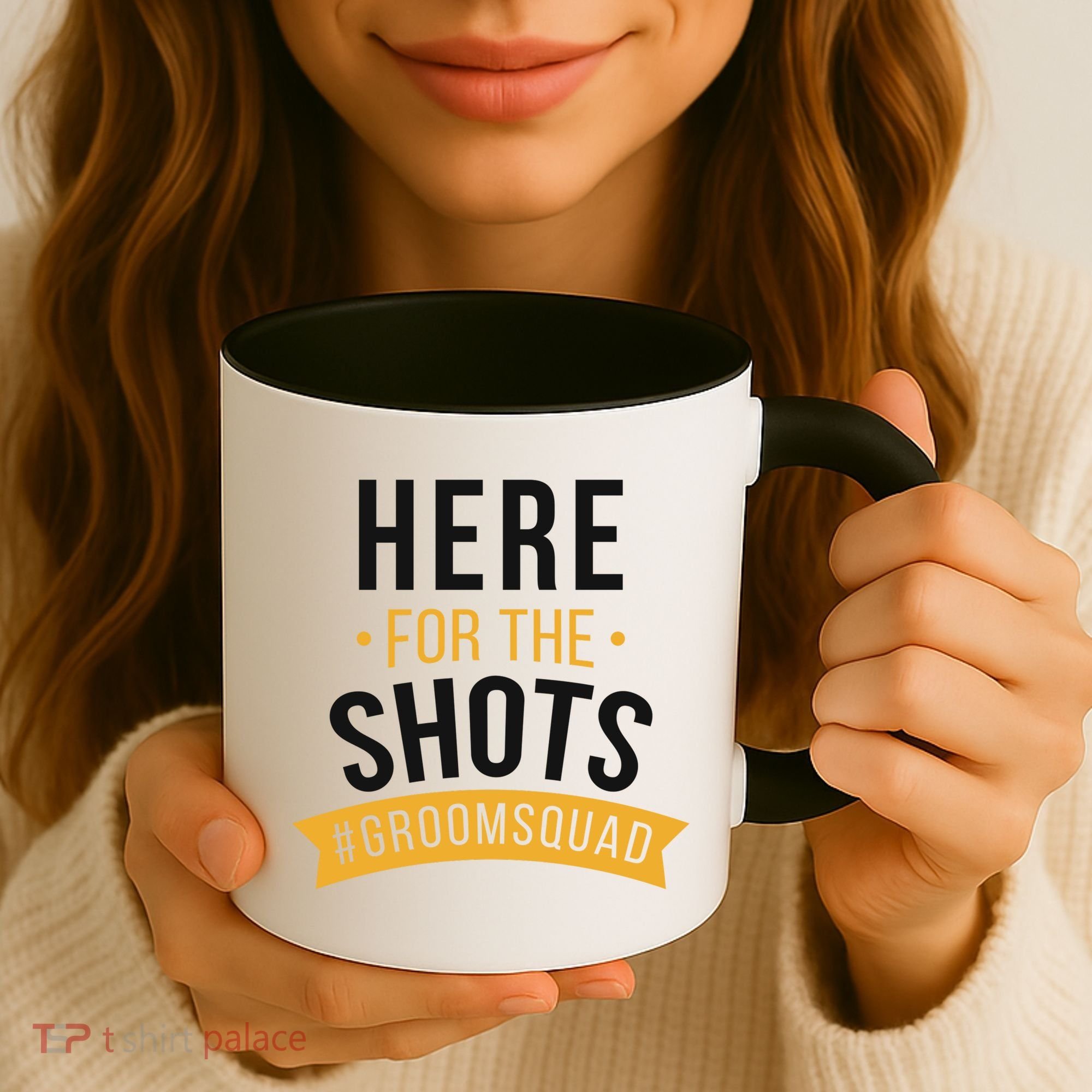 Here For The Shots Groom Squad Coffee Mug