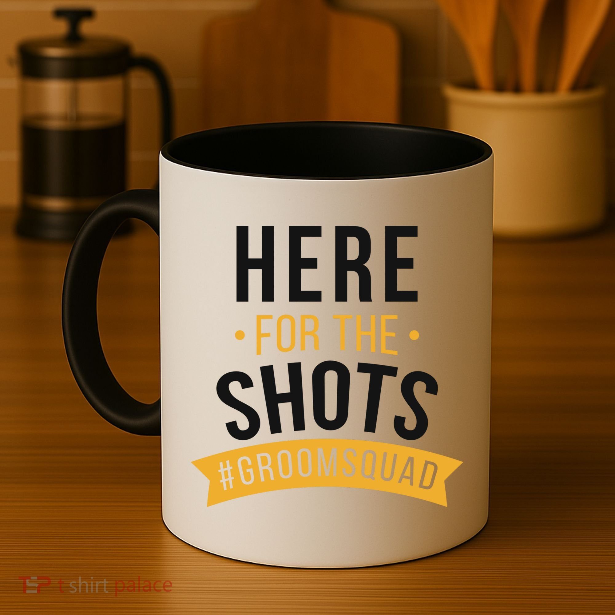 Here For The Shots Groom Squad Coffee Mug