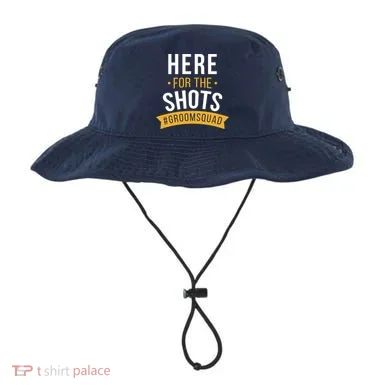 Here For The Shots Groom Squad Bucket Hat