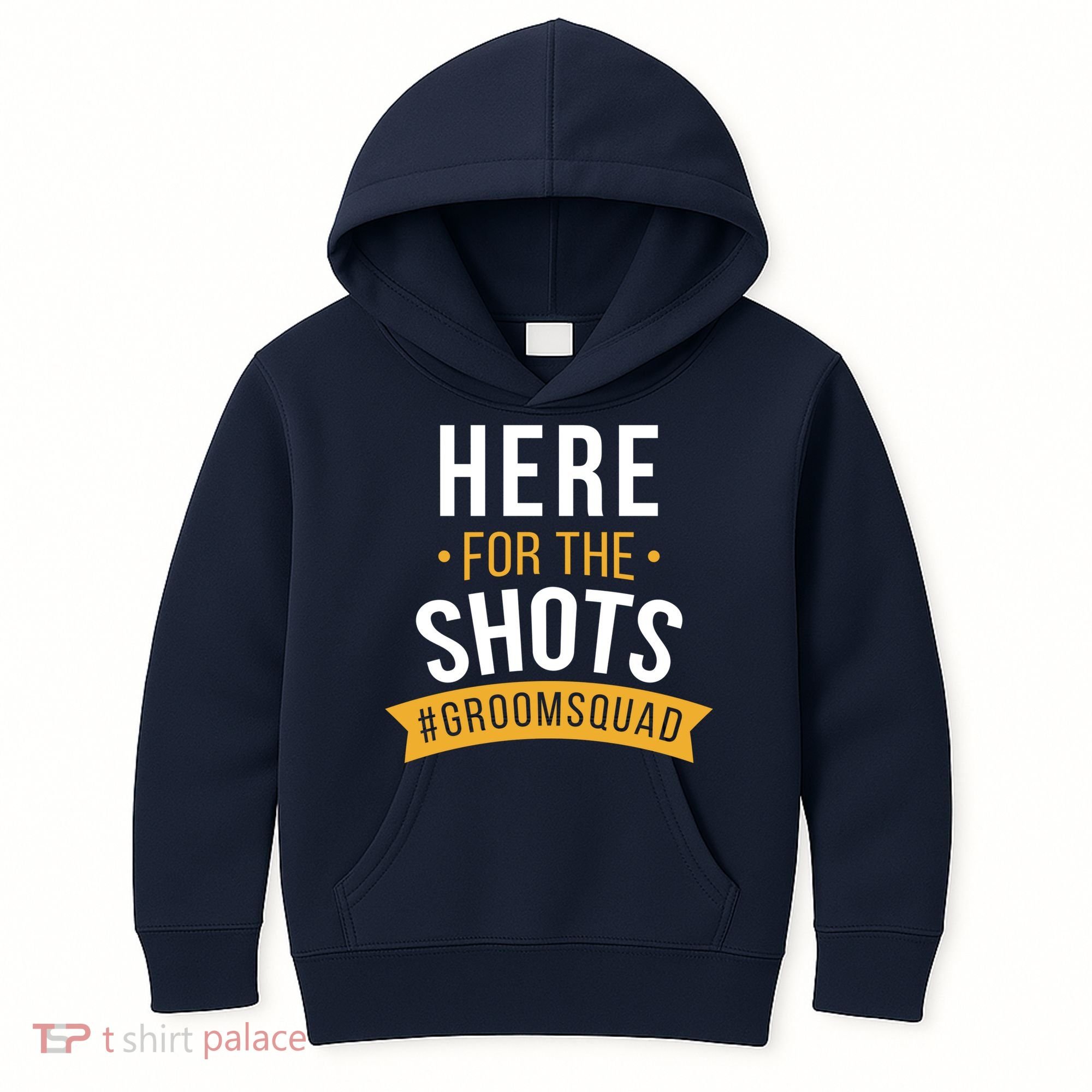 Here For The Shots Groom Squad Kids Hoodie