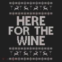 Here For The Wine Ugly Christmas Sweater Hat thumb 2
