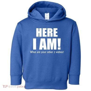 Here I Am! What Are Your Other 2 Wishes? Toddler Hoodie