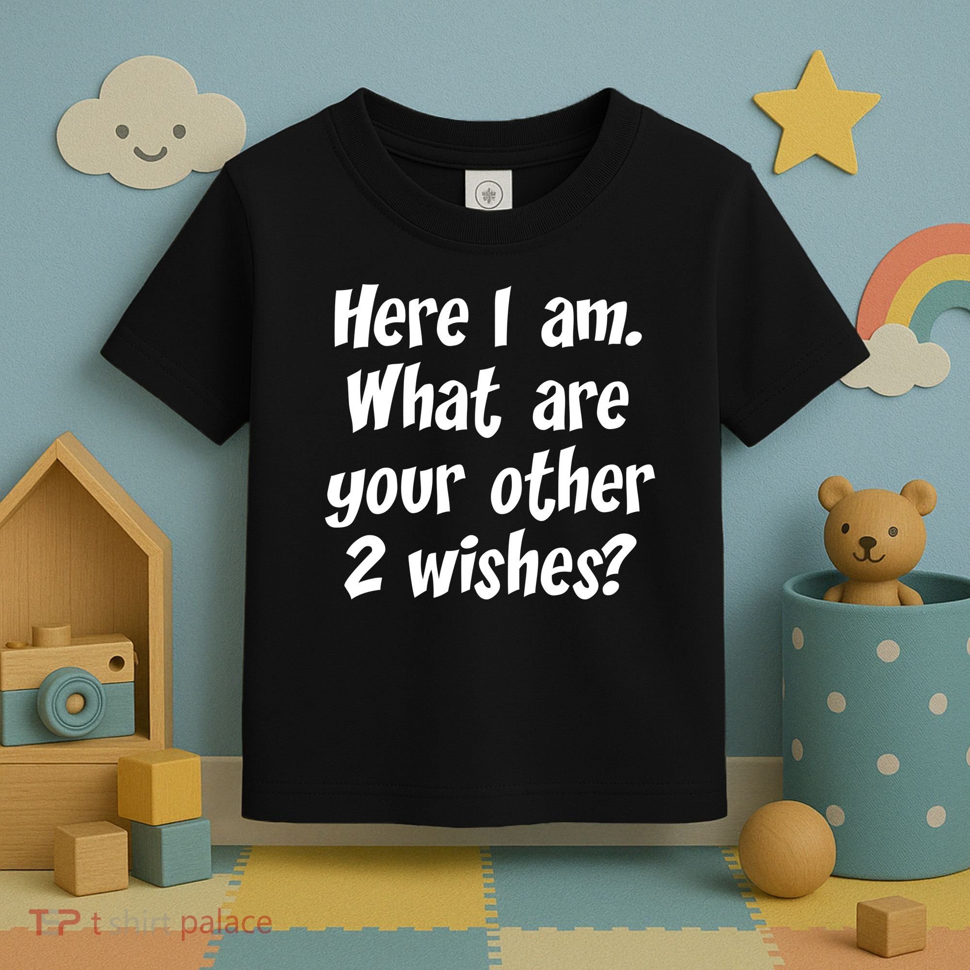 Here I Am, What Are Your Other Two Wishes Toddler T-Shirt