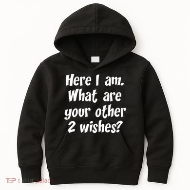 Here I Am, What Are Your Other Two Wishes Kids Hoodie