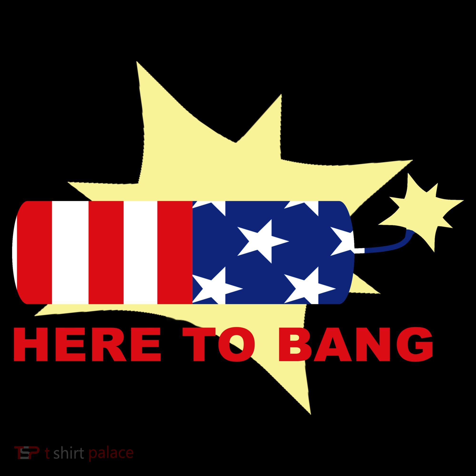 Here To Bang Independence Day 4th of July Coffee Mug