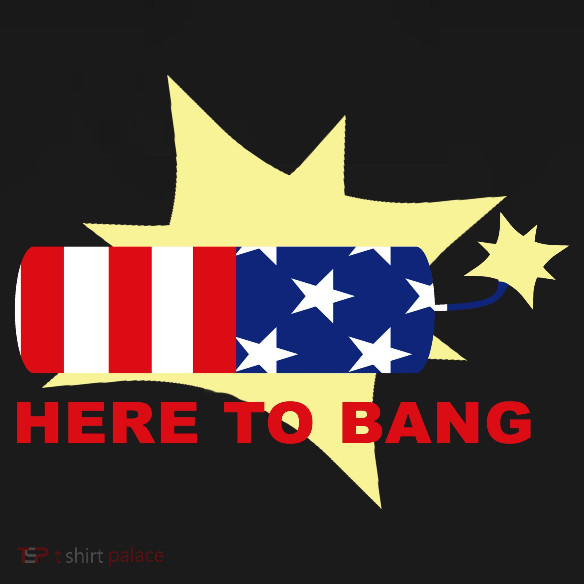 Here To Bang Independence Day 4th of July Ornament