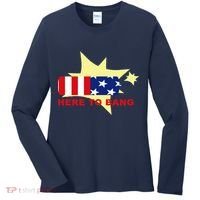 Here To Bang Independence Day 4th of July Women's Long Sleeve Shirt thumb 0