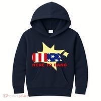 Here To Bang Independence Day 4th of July Kids Hoodie thumb 0