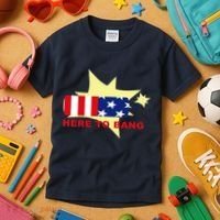 Here To Bang Independence Day 4th of July Kids T-Shirt thumb 3