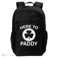 Here To Paddy Funny St Patricks Day Backpack thumb 0