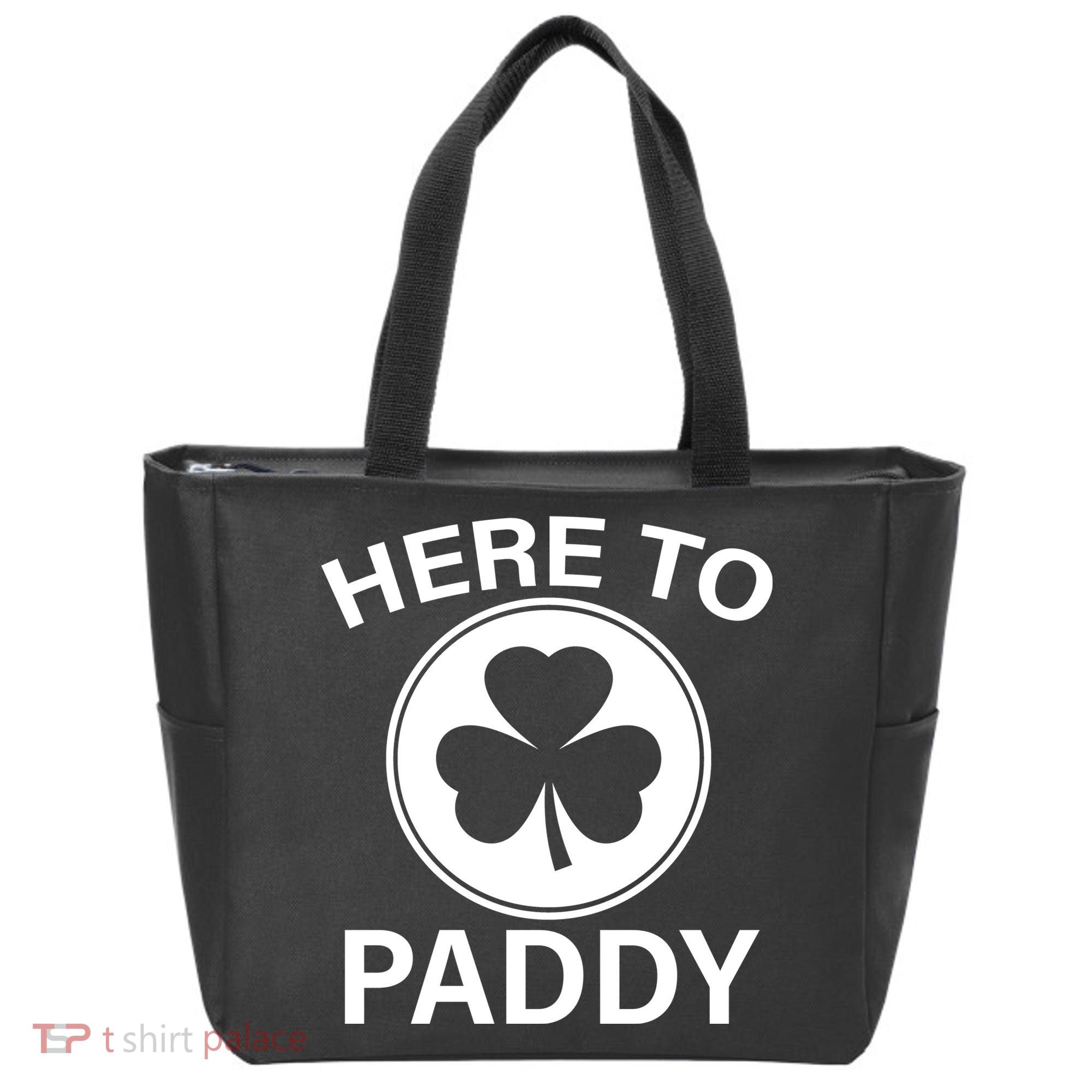 Here To Paddy Funny St Patricks Day Bag