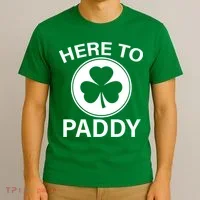 Here To Paddy Funny St Patricks Day T-Shirt thumb 3