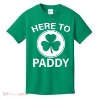 Here To Paddy Funny St Patricks Day Kids T-Shirt thumb 0